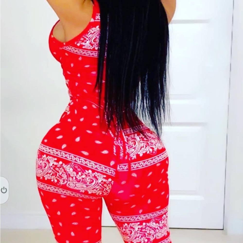Bandana one piece jumpsuit